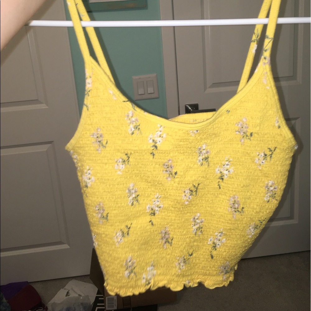 Floral smocked tank